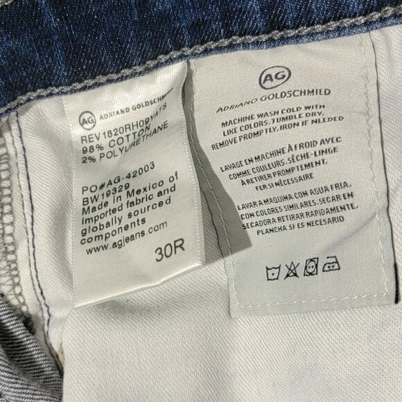 AG Adriano Goldschmied The Prima Roll Up Cigarette Roll-Up Denim Jeans - Picture 14 of 15